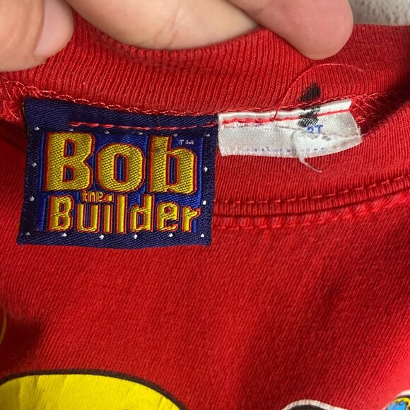 Vintage Bob The Builder Long Sleeve T-Shirt Youth Boys Size 3T 2006 Red Y2K - Picture 6 of 8